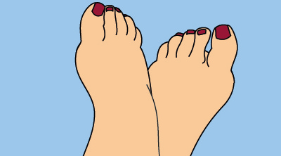  Butterfly land on a toe