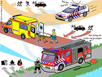 Wagens van hulpdiensten