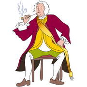 een pijp roken in de achttiende eeuw